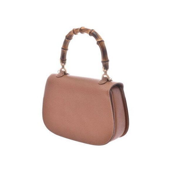 Gucci Bamboo Handbag Brown Calf Strap - Picture 2 of 12